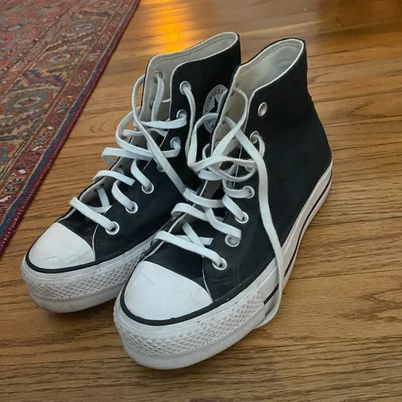 Converse black platform high tops - Picture 4 of 5